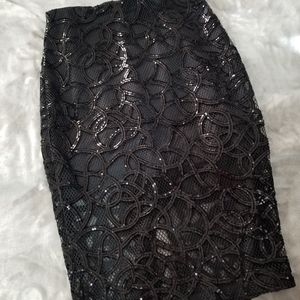 Express sequin skirt
